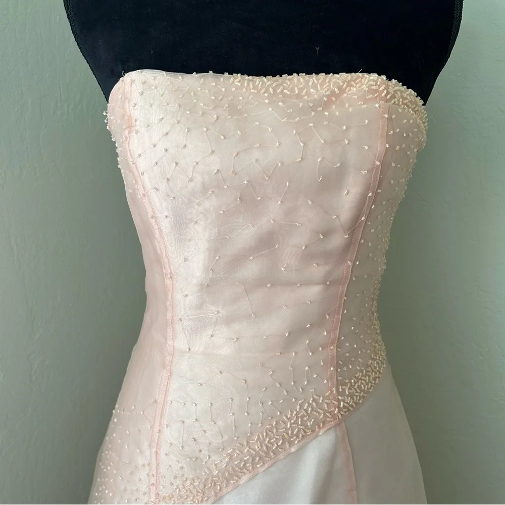 Y2K Pink Beaded Gown - Picture 7 of 16